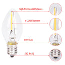 110V Candle Lamp LED Fridge Range Hood Light Filament Bulb E12 0.5W LampAT3C