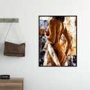 Painting By Numbers Kit DIY Nude Beauty Hand Painted Canvas Oil Art Picture