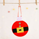 Creative Snowman Santa Claus Pendant Ultrasonic Non-Woven Tree Ornament (C) A