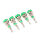 5Pcs 2mm Banana Plugs Female Jack Socket Plug Wire Connector Green
