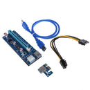 PCI-E1X to 16X Riser Card Extension Line USB3.0 Data Line Power Cable ME