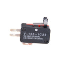 5Pcs SPDT V-155-1C25 Short Hinge Roller Lever Control Limit Micro Switch  ME