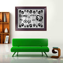 5D DIY Diamond Painting Cross Stitch Dog Home is Where Rhinestone Embroidery