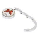 Ladies' Butterfly Pattern Folding Handbag Purse Hanger Hook for Table D2Z5