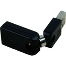 Black USB 2.0 Male To USB Female 360 Degree Rotation Angle Extension Adapte