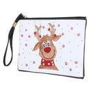DIY Deer Special Shaped Diamond Painting Women Wristlet Purse Zipper Clutch