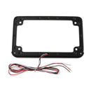 ABS Plastic Motorcycle License Plate Bracket Number Mounting Frame LED Light