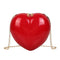 Girls Heart Women Shoulder Chain Messenger Bags Crossbody Handbags (Red) A#S