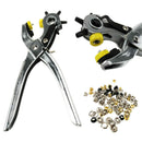 Heavy Duty Revolving Leather Belt Holes Punch Watch Band Hand Pliers Tool Eyelet