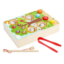 Wooden Magnetic Fishing Game for kid 2 3 Years Old Montessori Preschool