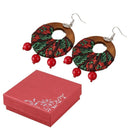 Ethnic Style Jewelry Earrings Retro Handmade Fabric Earrings Exaggerated Wo