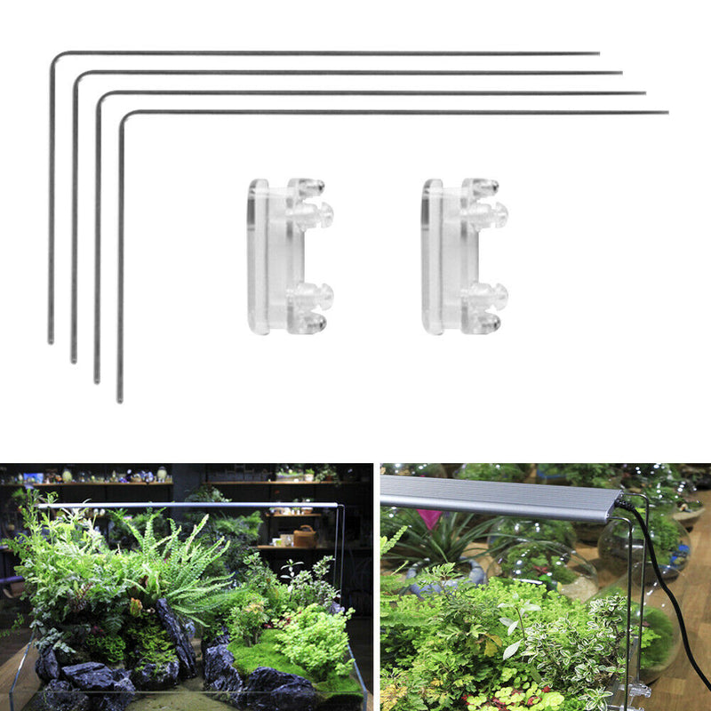 Lighting Holder Stainless Steel Screwdriver Fish Tank Aquarium Light Stand Kit