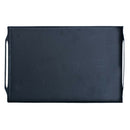 Rust Protection Metal Tea Cup Tray Breakfast Food Tea Serving Plate Black