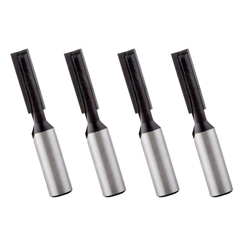 4Pcs/Set 8mm Shank Straight Dado Router Bit Carbide Wood Milling Cutter
