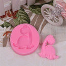 Lovely Dinosaur Shaped DIY Handmade Fondant Mold Chocolate Soap Cake Tools JR