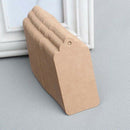 100Pcs Kraft Paper Gift Tags with 10 Meter Natural Twine(Water Ripple)