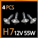 4x Car H7 Super White Headlight Xenon Halogen Globes Light Lamp Bulb 55W 12V