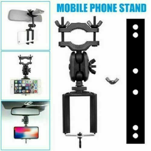 Universal Auto Car Rearview Mirror Extension Fixing Bracket Mobile Phone Holder