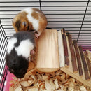 3Pcs/Set Hamster Wooden Set Climbing Frame Platform Food Bowl Molars Suppli