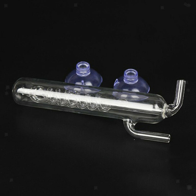 Aquarium   Tank Glass CO2 Monitor with Spiral Bubble Counter 1.6inch Dia.