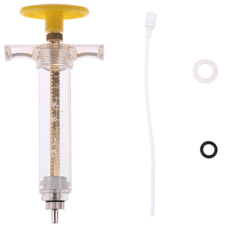 10ml Parrot Chick Feeder Copper Head Syringe Hose Birds Feeding Syringe InjectJR