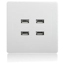 4 USB Port 5V 3.1A Wall Charger Outlet Power Supply Socket Plate Panel Face