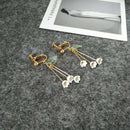 beautiful lily of the valley flower dangle drop earrings  N8F7