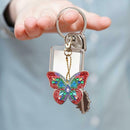 5pcs DIY Full Drill Special Shaped Diamond Painting Butterfly Keychain Pendants