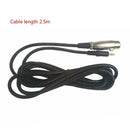2.5m XLR Female to 3.5mm Jack Cable AUX Connection Cable for Microphone Speaker