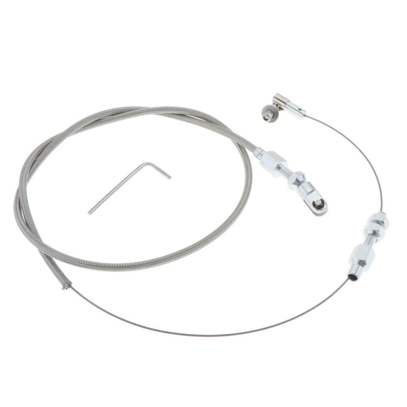 56" STAINLESS STEEL THROTTLE CABLE BLACK 36" HOUSING for LS1 4.8l 5.3l 5.7l