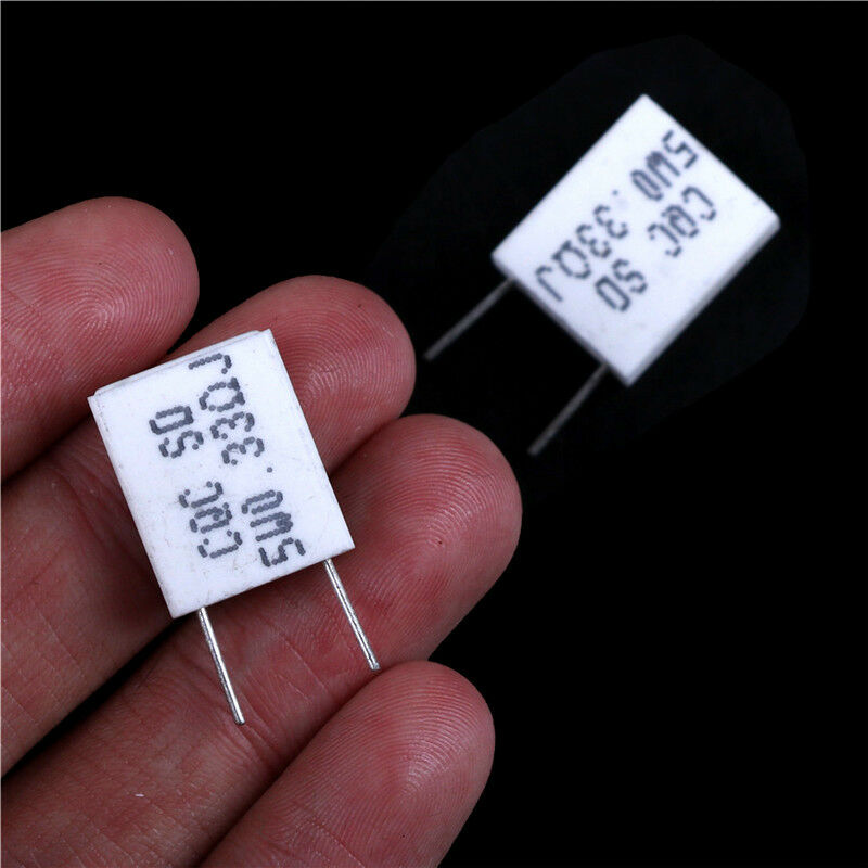 10pcs 5W 0.33Ohm Cement Resistor Non-Inductive Ceramics Resistor BPR56/CQC -Q