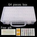 64 Lattices Adjustable Plastic Storage Box Storage Box Box For Jewelry Diam G2Y3