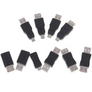 10Pcs USB 2.0 type A Female to type B Male Printer Adapter Converter ConnectoOZ
