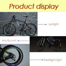 26 Inch Bicycle Reflector Fluorescent Wheel Rim Reflective Stickers (Blue)