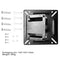 N2 Universal TV Bracket Fixed LCD Monitor Holder for 12-24 inch Flat Screen #gib