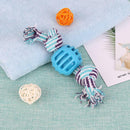 Double Knots Dogs Ball Toys Interactive Tooth Grinding Training Chew Pet Supply