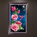 5D DIY Diamond Painting 3 Flower Embroidery Cross Crafts Stitch Home Decor