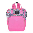 Printing Mommy Travel Backpacks Big Maternity Nappy Top-handle Bags (Pink) A