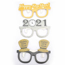 9PCS Happy New Year Party Favor Glasses Photobooth Props for Festival Suppli Hn