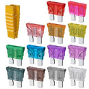 130Pcs Standard Blade Car Fuse Assortment,1A 2A 3A 4A 5A 7.5A 10A 15A 20A 2 E4N7