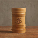 Handmade Bamboo Tea Canister Spice Caddy Storage Box Organizer Bottle Tea S B6D2
