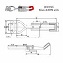 1PC Hand Tool Metal Holding Capacity Latch Type Toggle Clamp
