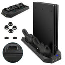 For PS4 Pro Dual Controller Charger Station Vertical Stand Cooling Fan Holder