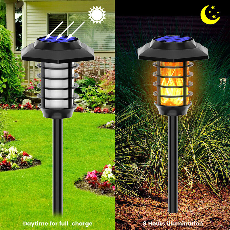 LED Solar Buried Light Waterproof Torch Spotlight Landscape Lighting (B)