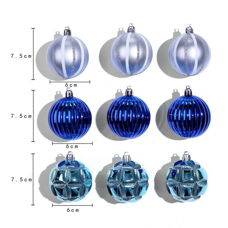Christmas Tree Decor Hanging Ball Xmas Party Pendants Ball Ornament (A) A