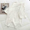 Summer Women Loose T-shirt Star Print Sequin Short-Sleeve Tops (White) (M)