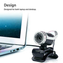 360Â° USB Web Cam Webcam Camera with MIC Clip-on for Computer PC Laptop Pret A3F7