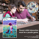 1000pcs DIY Garden Girl Dog Puzzle Educational Learning Assembling Toys A