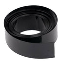 75mm Flat Width 8M Length PVC Heat Shrink Tube Black for 18650 Batteries