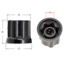 Plastic Fixing Tone&Volume Knobs Pack of 10 for Bass/Electric Guitar Parts
